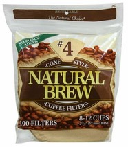 Cone Style BROWN #4 COFFEE MAKER FILTERS 8 10 12 cup CoffeeMaker NATURAL... - $291.99 MXN