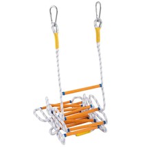Emergency Fire Escape Ladder Flame Resistant Safety Extension Rope Ladder With 2 - £54.34 GBP