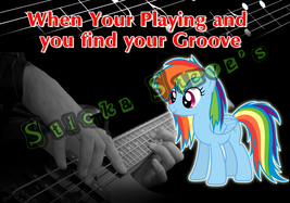 Music Groove Find Musical Guitar Instrument Rainbow Vinyl Sticker Decal - $5.93