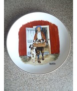 Puppy Love -- 1985 Inspired by Art of Norman Rockwell -- 6.5&quot; Plate + Go... - £13.04 GBP