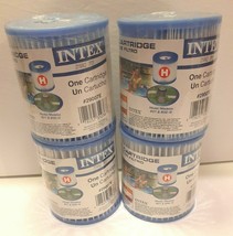 Intex 29007E Type H Filter Cartridge for Swimming Pools Lot Of 4 New Sealed - £14.41 GBP