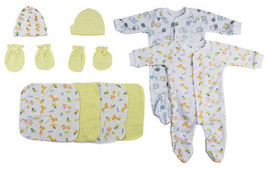 Sleep-n-plays, Caps, Mittens And Washcloths - 9 Pc Set - £19.57 GBP