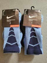 New 2x2 Pairs Nike Performance Cushioned Football Socks Size(M)6-8(W)6-1... - $34.64
