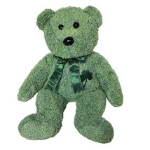 Ty Beanie Buddies Shamrock Green St Patrick&#39;s Day Plush Stuffed Animal 2001 13&quot; - £22.25 GBP