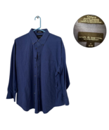 Croft &amp; Barrow Blue Oxford Shirt Men’s 17 32/33 Wrinkle Resistant L/S - $13.85