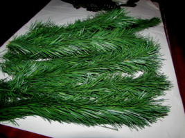 PINE BRANCH SHOOTS artificial, wire base 3-12&quot; long green PRICE 4 for $1... - £0.77 GBP