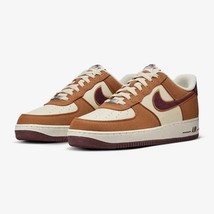 Nike Air Force 1 &#39;07 LV8 Light British Tan/Burgundy Crush FQ8713-200 - $146.00