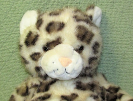 16&quot; Build A Bear Leopard Sparkly Stuffed Animal Plush Beige Tan Spots Pink Nose - £12.94 GBP