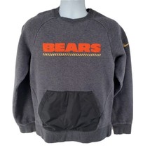 Nike Chicago Bears Sweatshirt Size M With Front Pocket Gray Long Sleeve - £20.98 GBP