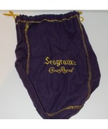 Seagrams Crown Royal Purple Gold 10&quot; 2 string Bag - $13.51 CAD