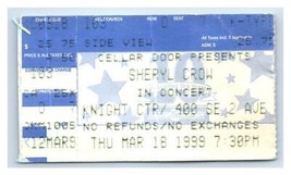 Sheryl Crow Concert Ticket Stub March 18 1999 Miami Florida - £30.49 GBP