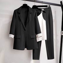 2022 spring new Korean elegant women&#39;s suit female blazer pants Tweed suit jacke - £153.47 GBP