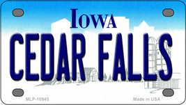 Cedar Falls Iowa Novelty Mini Metal License Plate Tag - £11.70 GBP