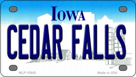 Cedar Falls Iowa Novelty Mini Metal License Plate Tag - $14.95