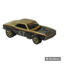 Hot Wheels 1967 Chevy Camaro Diecast Car 1982 Mattel Gold and Black - £7.88 GBP