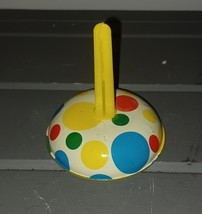 Vintage Polka Dot Metal Tin Noisemaker Clanger Bell - $149.11 MXN