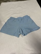 Womens Columbia Nylon Lightweight Light Blue Shorts Pockets Drawstring s... - $9.50
