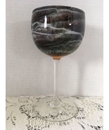 Vintage Steve Maslach Studio Volcano Wine Art Glass Artist Signed 6-9-76 - £88.59 GBP