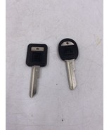 Set of 2 UNCUT GM Keys Square and Round Set C,D Blanks Black Plastic Cover - $16.82