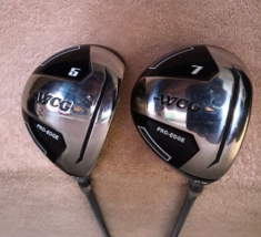 TZ GOLF - Warrior Custom Golf Pro Edge 21* 5 &amp; 24* 7 Woods SET Graphite Shaft RH - £44.56 GBP