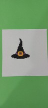 Completed Witch Hat Finished Cross Stitch Diy Crafting - $5.99