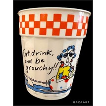Hallmark Maxine Themed Plastic Party Cups &quot;Eat, Drink and Be Grouchy&quot; 6 VTG - £10.95 GBP