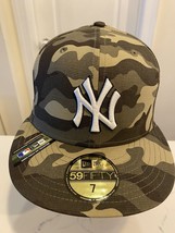 Yankees Armed Forces Day on field fitted New Era Cap size 6 7/8 - £27.84 GBP