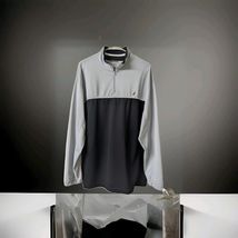 Nautica Quarter Zip Pullover  Men's Size Large Black &amp; Gray - $15.83