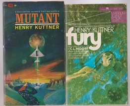 Mutant (1st U. S. pb) &amp; Fury by Henry Kuttner (&amp; C. L. Moore) sf classics - £10.94 GBP