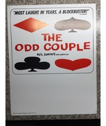 Neil Simon&#39;s Odd Couple Theater Broadway Window Card Poster 11” x 14” By... - $942.07 MXN