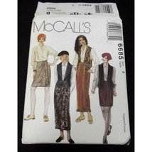 McCalls Pattern 6685 Wrap Skirt Size 6 Uncut New - $7.91