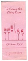 Culinary Arts Dining Room Menu 1989 Scottsdale Community College Arizona - $24.72