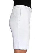 Mario Serrani Ladies&#39; Woven Bermuda Short White - Size 2  - £11.83 GBP