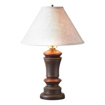 Peppermill Table Lamp in Black with Linen Ivory Shade - $289.99