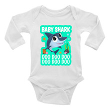 Baby Shark Unisex Onesie, Long or Short Sleeves White - £17.37 GBP