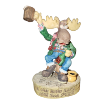 Enesco 1995 Moose Creek Crossing Figurine- A Good Friend Lifts Your Spirts - $7.99