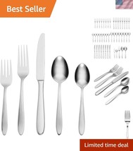 Artistic Moon-Inspired 45-Piece Flatware Set for 8 - Dishwasher Safe Ele... - $111.99