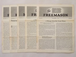 LOT 1958-59 vintage 5pc FREEMASON NEWSLETTERS conshohocken pa HOWARD P V... - £52.89 GBP