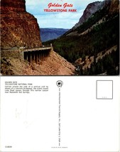 Wyoming(WY) Yellowstone National Park Golden Gate Bridgeway Vintage Postcard - £7.39 GBP