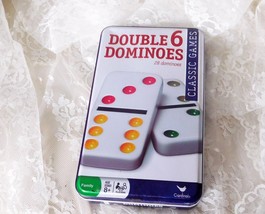 Cardinal Double 6 Dominoes - Complete Set of 28 in Collectible Tin - $9.49