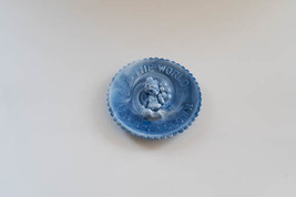 Mosser Glass Mini Plate &quot;All the World Loves a Clown&quot;- Blue - £6.25 GBP