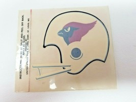 Sticker St. Louis Cardinals Football Helmet Windshield Decal 1970s Vintage  - $17.05