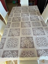 6 VTG Antique Quaker Lace Tablecloths Lot Ecru Floral Round/Rectangle Es... - $236.61