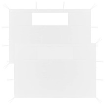 Gazebo Sidewalls with Windows 2 pcs White - $67.31