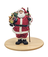 VTG 1996 Heritage Mint Ltd 13 Inch Cloth Mache Santa Claus Centerpiece - $37.99