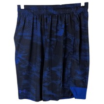Under Armour Shorts Mens Size Medium Blue Black Basketball with Pockets - €16,48 EUR