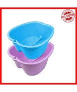 Luxurious 2-Pc Foot Soaking Tub Set - Spa Experience at Home in Purple/Blue - $788.74 MXN