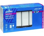 Leviton 5601-2WM 15 Amp, 120/277 Volt, Decora Rocker Single-Pole AC Quie... - £31.41 GBP