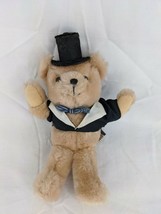 Russ Tan Bear Tuxedo Top Hat 8 Inch Plush Stuffed Animal Toy - £6.16 GBP