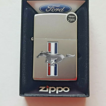 Zippo Ford Mustang Automobile Car Lighter Exclusive Collection Lighter Usa Nos - £23.28 GBP